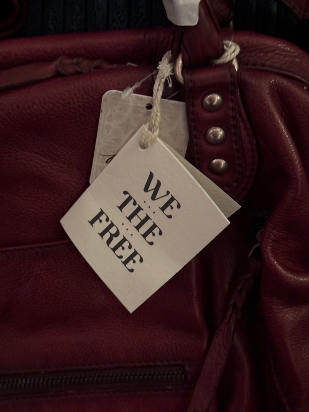 (SOLD) Free People Emerson Tote - Red Rock Color, from the We the People Line. - Picture 3 of 14